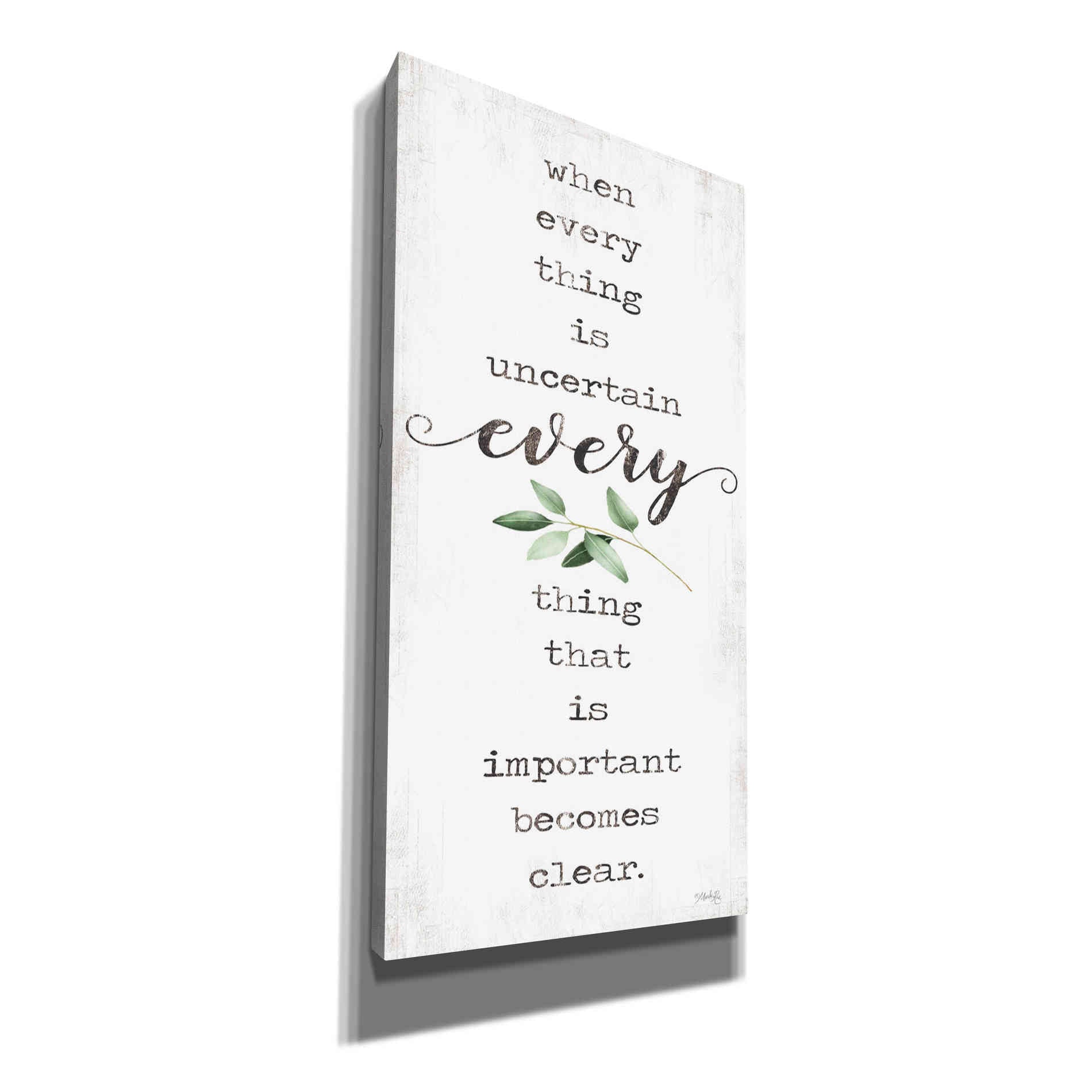 'What's Important Becomes Clear' by Marla Rae, Canvas Wall Art