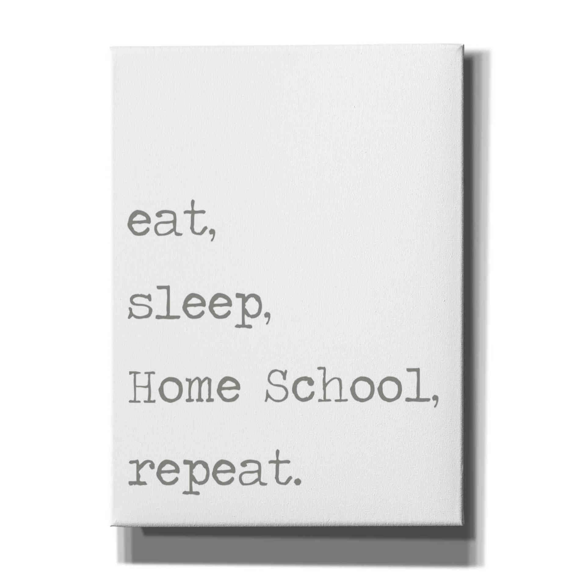 'Home School, Repeat' by Lauren Rader, Canvas Wall Art