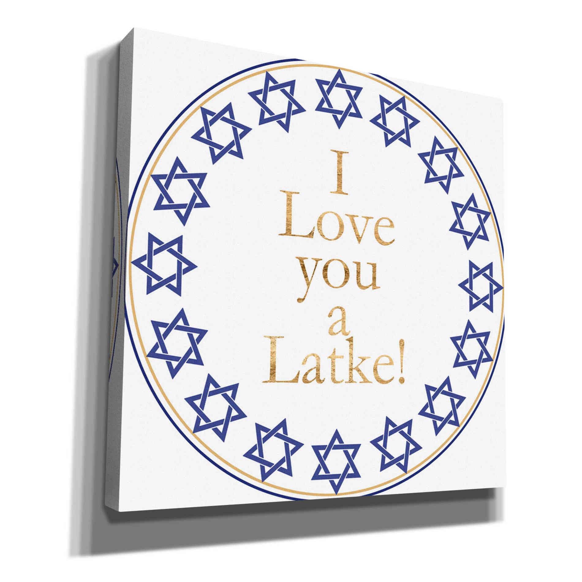'Punny Hanukkah Collection G' by Alicia Ludwig, Canvas Wall Art