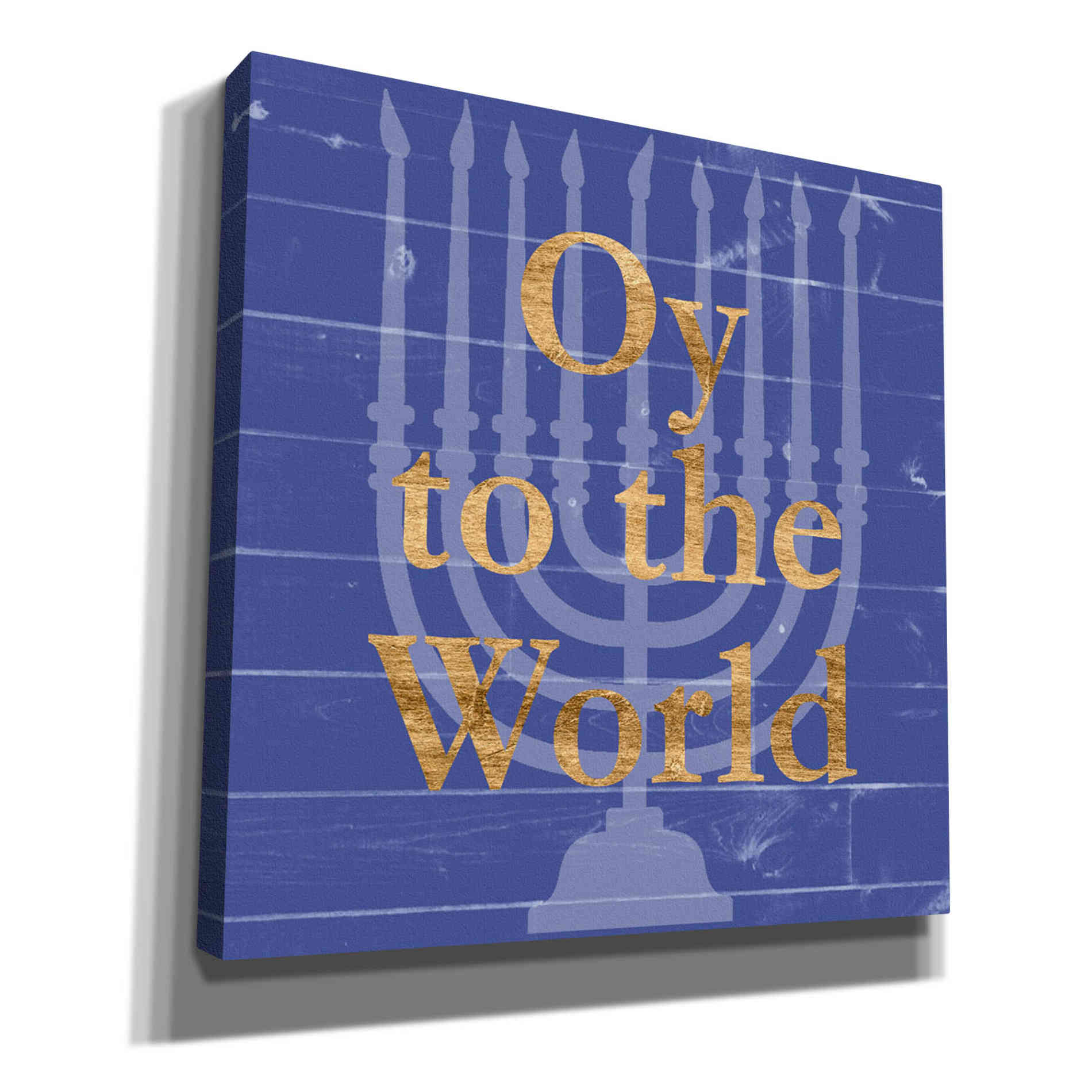 'Punny Hanukkah Collection E' by Alicia Ludwig, Canvas Wall Art