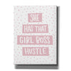 'She Has that Girl Boss Hustle' by Misty Michelle, Canvas Wall Art