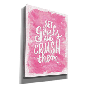 'Set Goals and Crush Them' by Misty Michelle, Canvas Wall Art