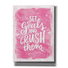 'Set Goals and Crush Them' by Misty Michelle, Canvas Wall Art