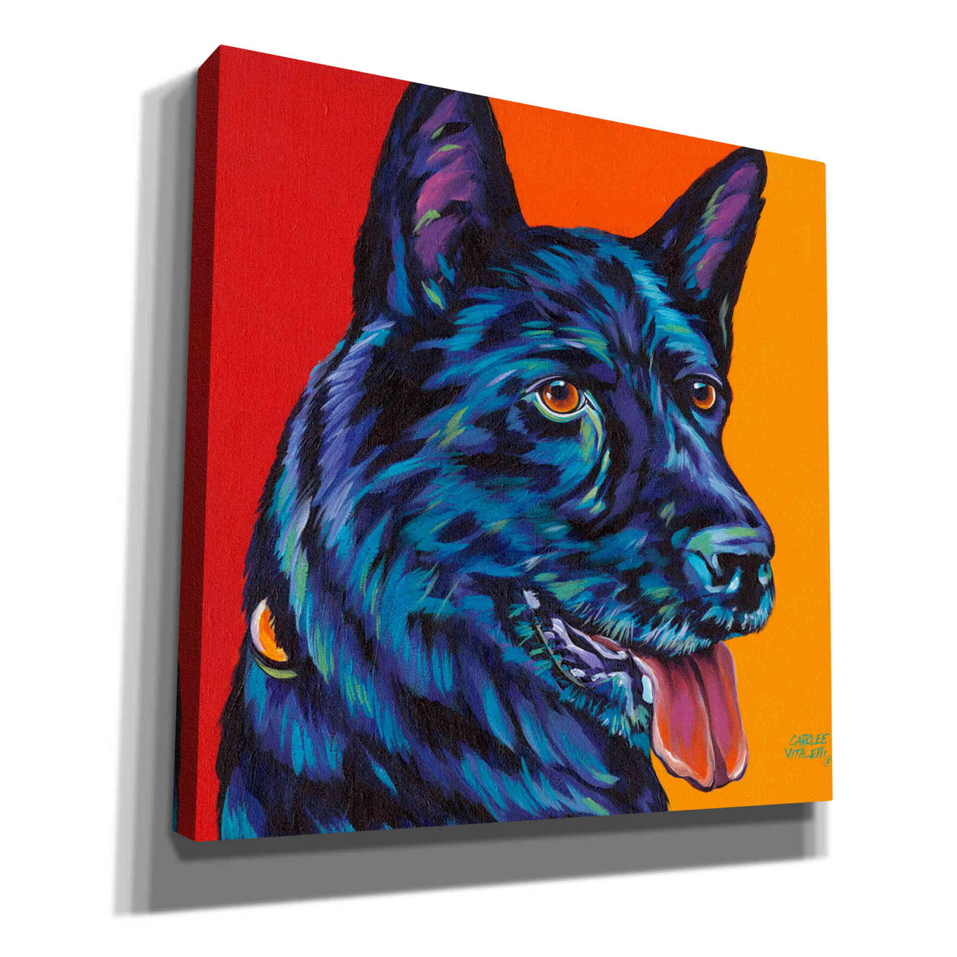 'Dogs in Color I' by Carolee Vitaletti, Canvas Wall Art