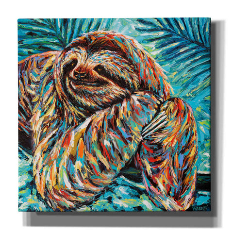 Image of 'Painted Sloth II' by Carolee Vitaletti, Canvas Wall Art