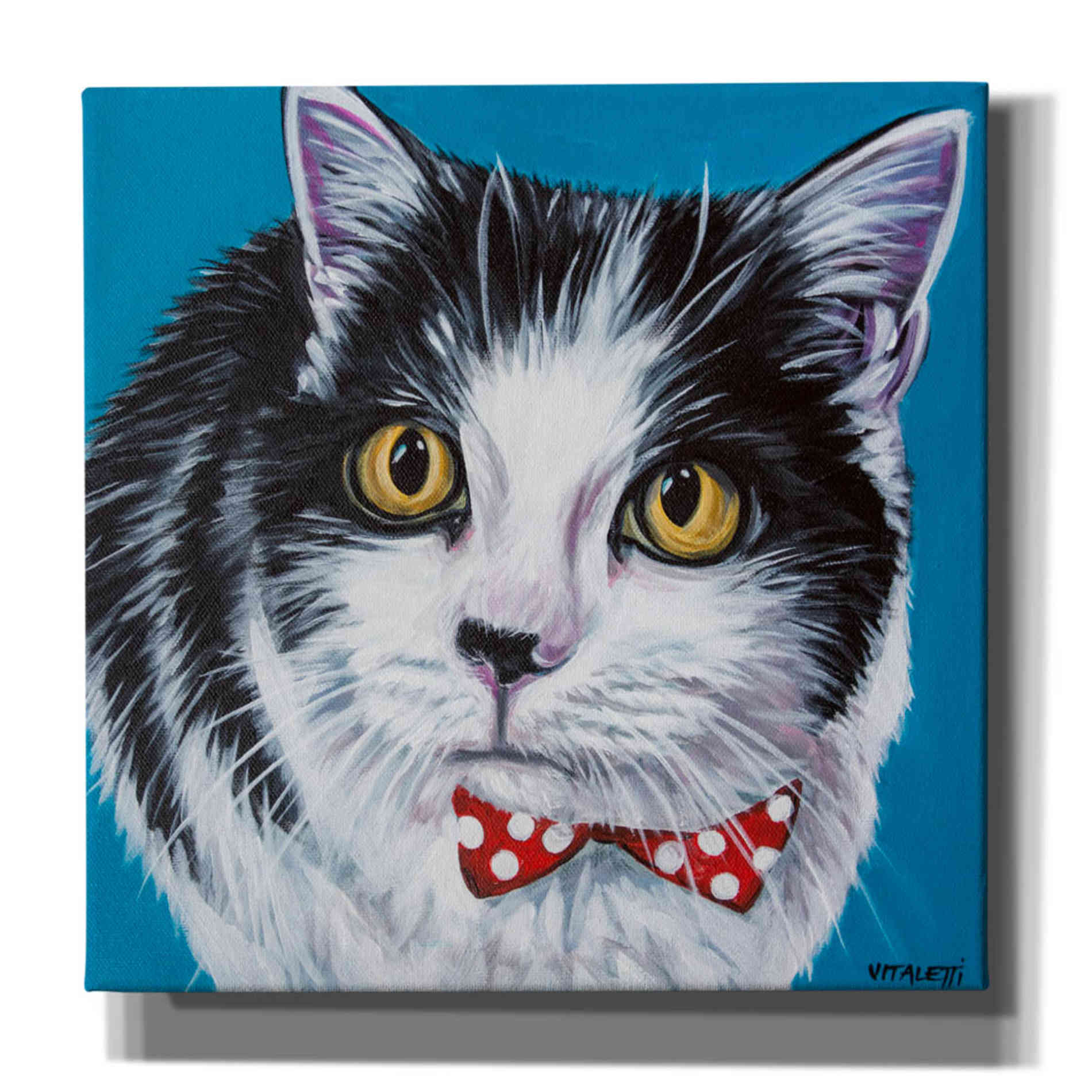 'Classy Cat I' by Carolee Vitaletti, Canvas Wall Art