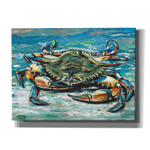 Image of 'Blue Palette Crab I' by Carolee Vitaletti, Canvas Wall Art