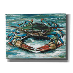 'Blue Palette Crab II' by Carolee Vitaletti, Canvas Wall Art