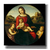 'Madonna with Child, St. John and a Child Saint' by Raphael, Canvas Wall Art