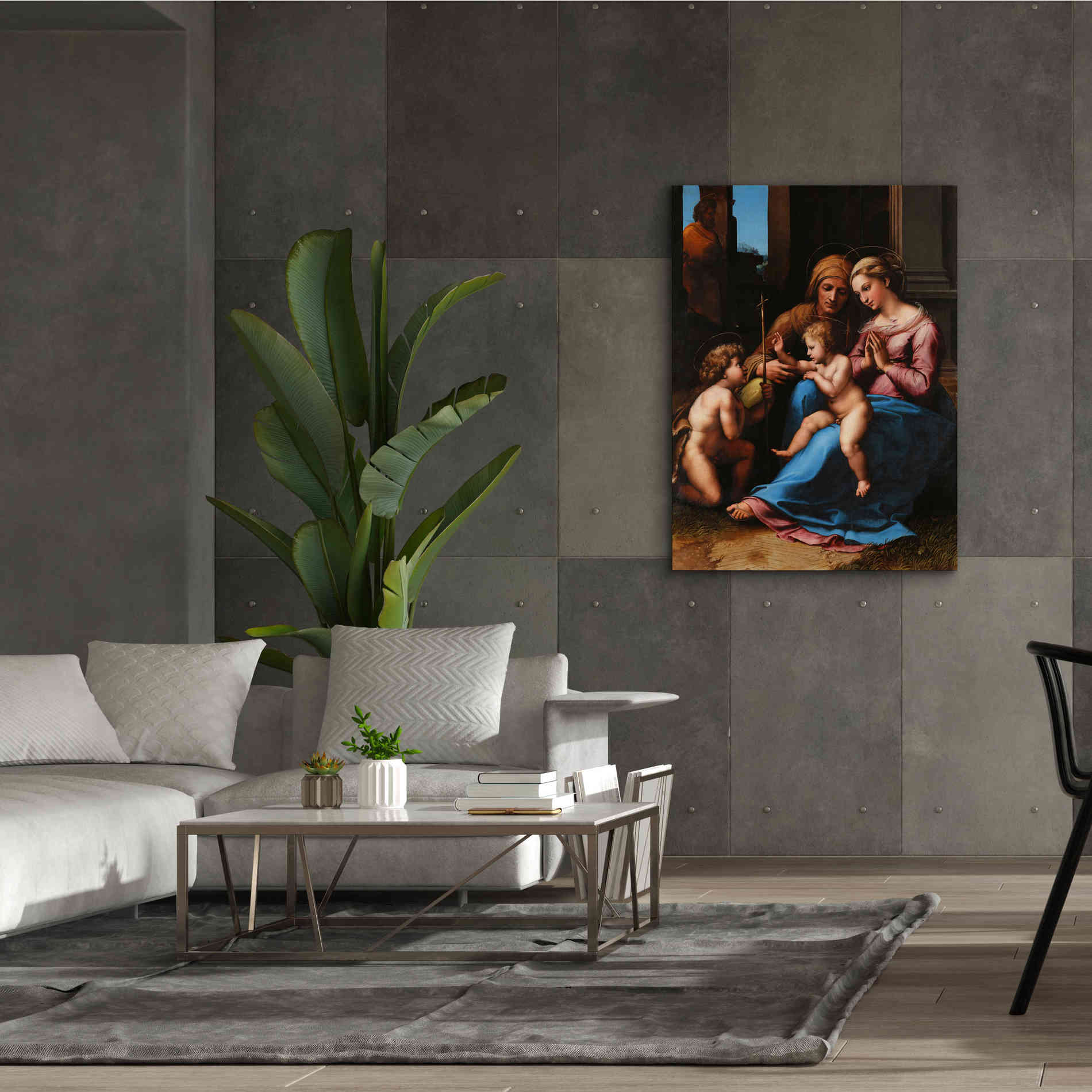 'Madonna of Divine Love' by Raphael, Canvas Wall Art,40 x 54