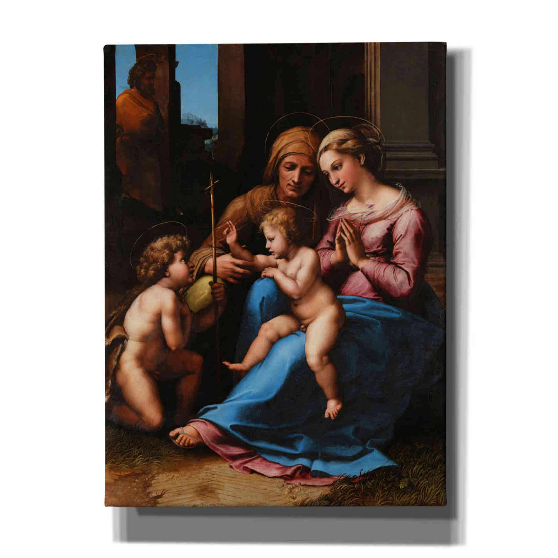'Madonna of Divine Love' by Raphael, Canvas Wall Art