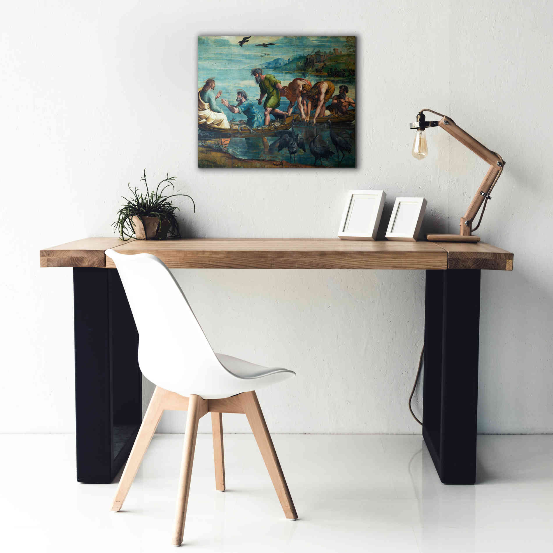 'The Miraculous Draught of Fishes' by Raphael, Canvas Wall Art,24 x 20