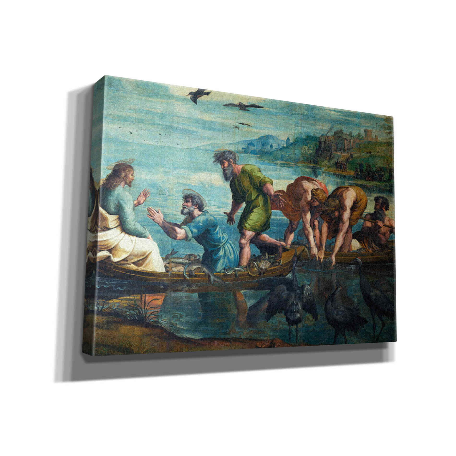 'The Miraculous Draught of Fishes' by Raphael, Canvas Wall Art