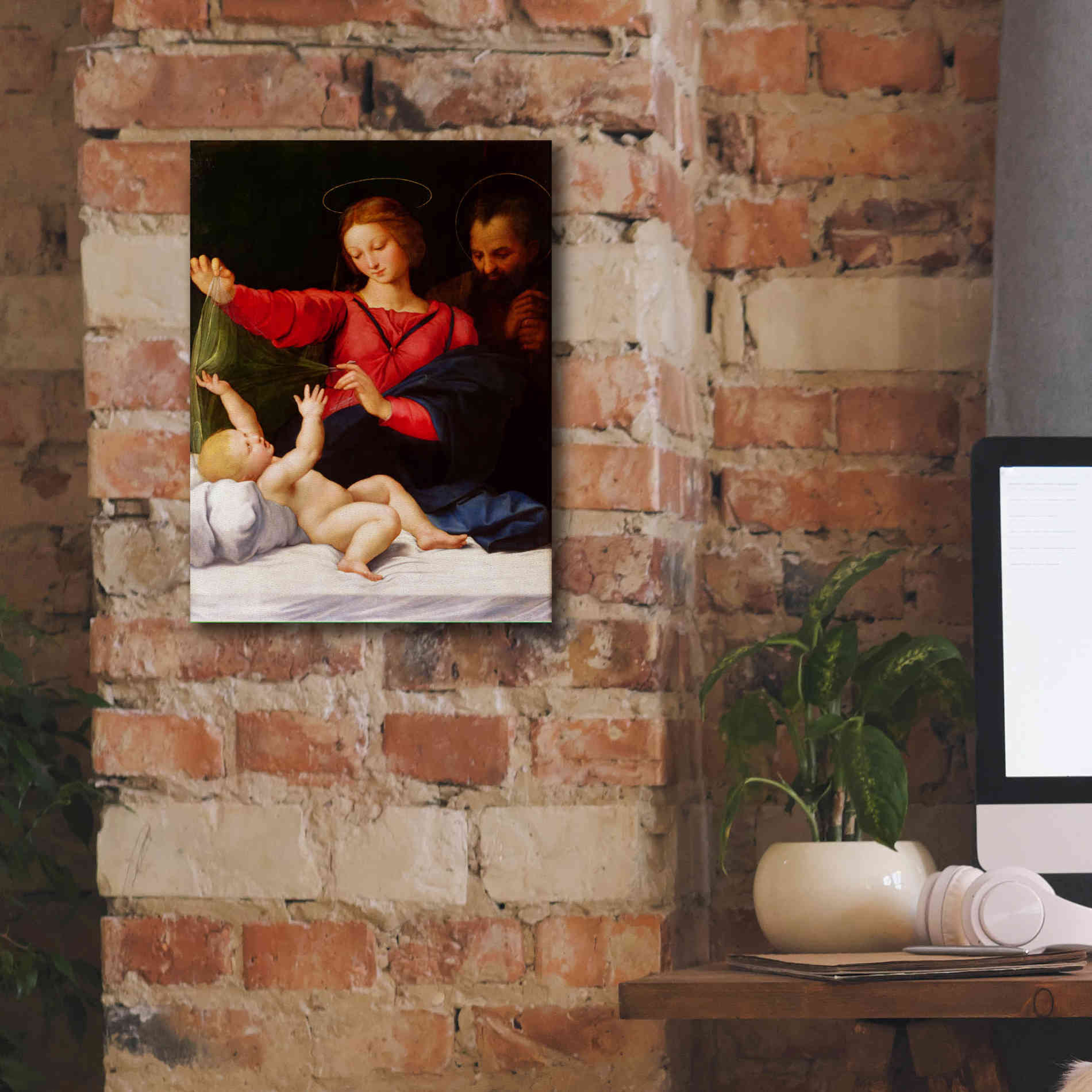 'Madonna of Loreto' by Raphael, Canvas Wall Art,12 x 16