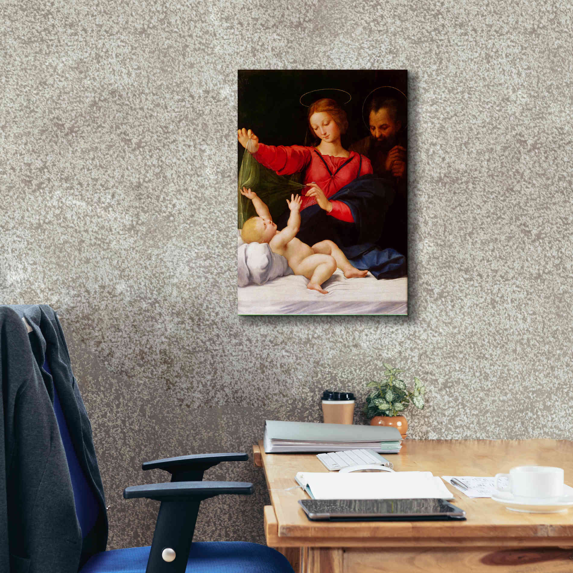 'Madonna of Loreto' by Raphael, Canvas Wall Art,18 x 26