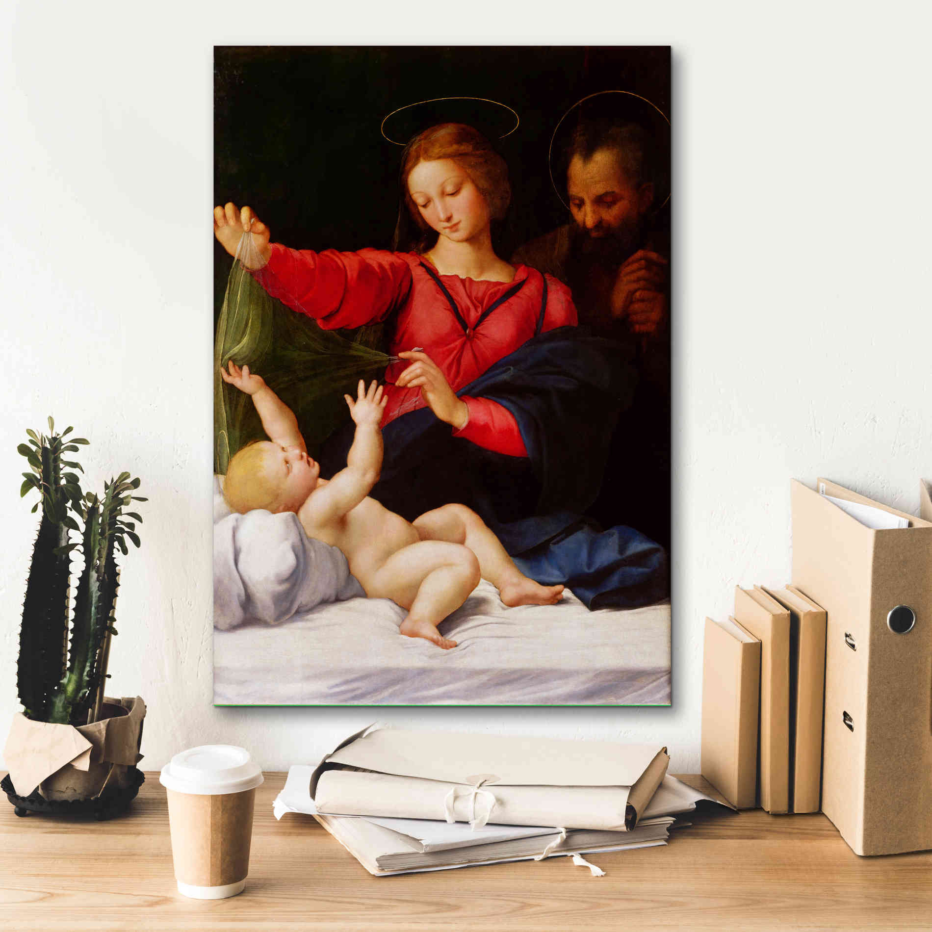'Madonna of Loreto' by Raphael, Canvas Wall Art,18 x 26