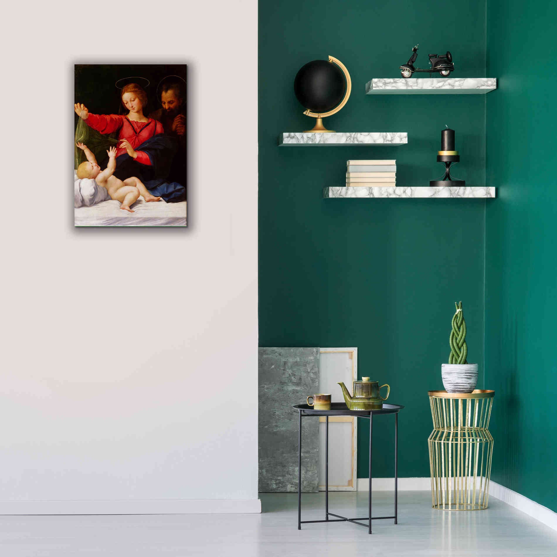 'Madonna of Loreto' by Raphael, Canvas Wall Art,18 x 26