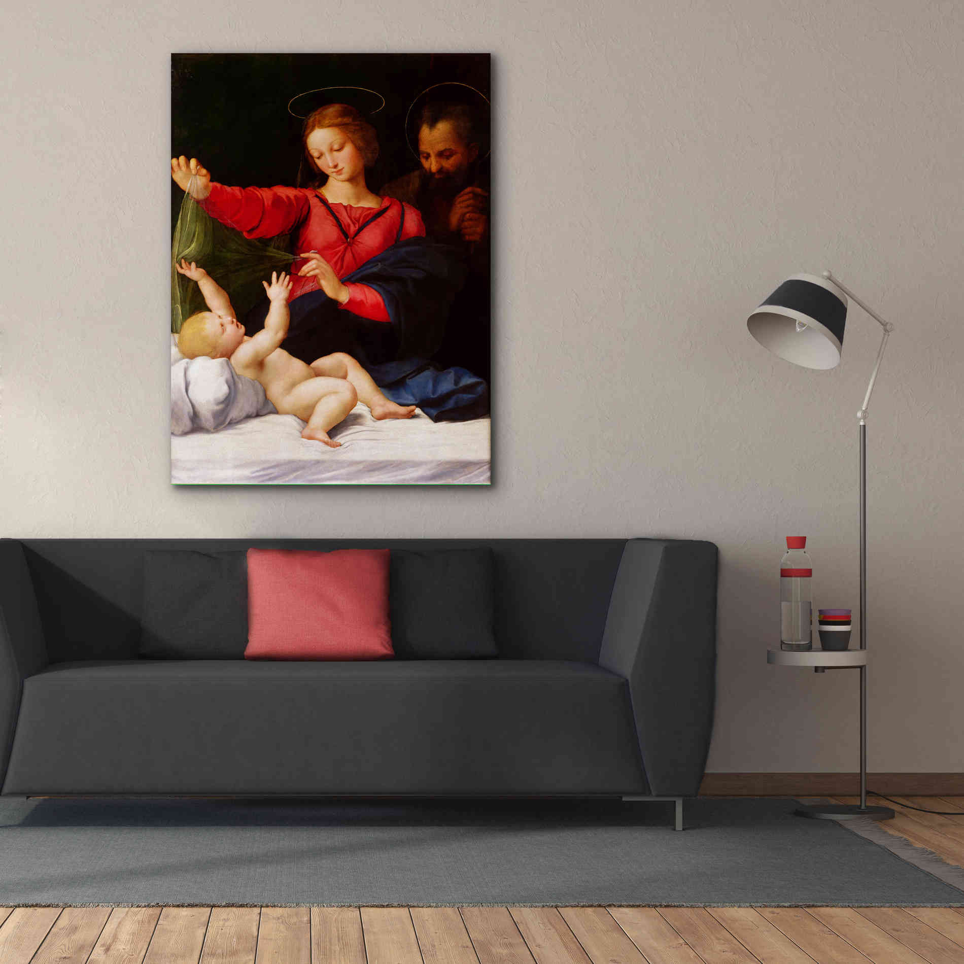 'Madonna of Loreto' by Raphael, Canvas Wall Art,40 x 54