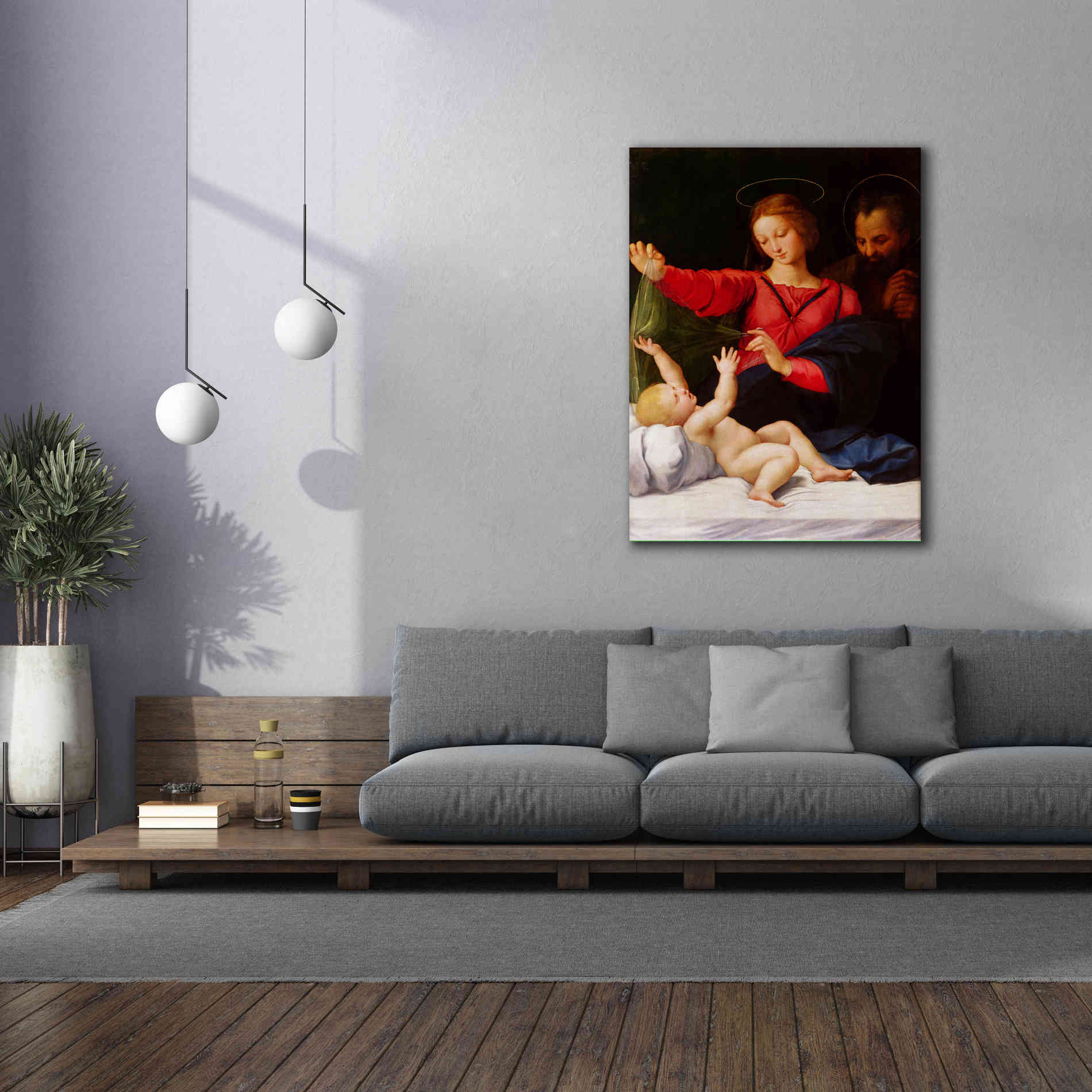 'Madonna of Loreto' by Raphael, Canvas Wall Art,40 x 54