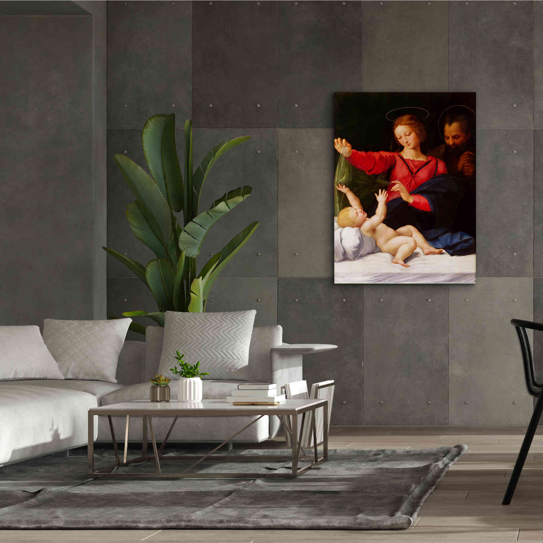 'Madonna of Loreto' by Raphael, Canvas Wall Art,40 x 54
