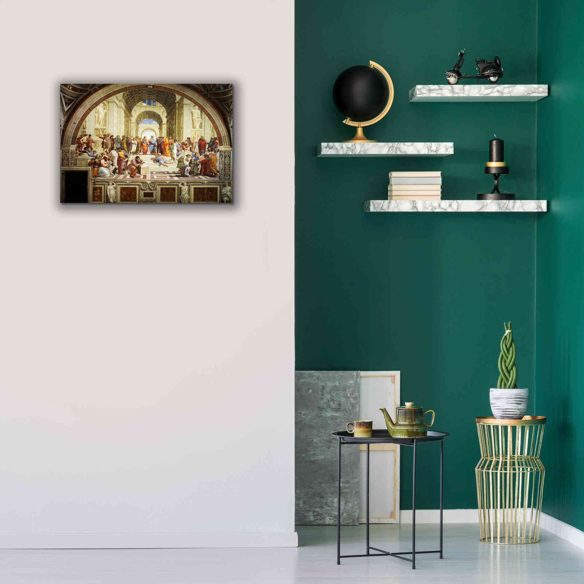 'The School of Athens' by Raphael, Canvas Wall Art,26 x 18