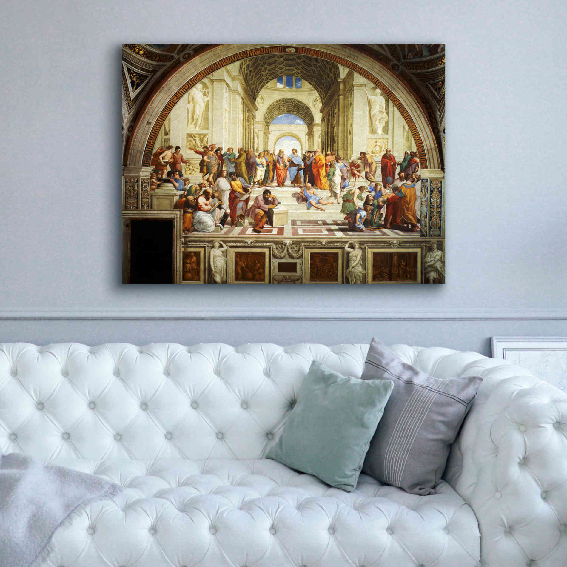 'The School of Athens' by Raphael, Canvas Wall Art,54 x 40