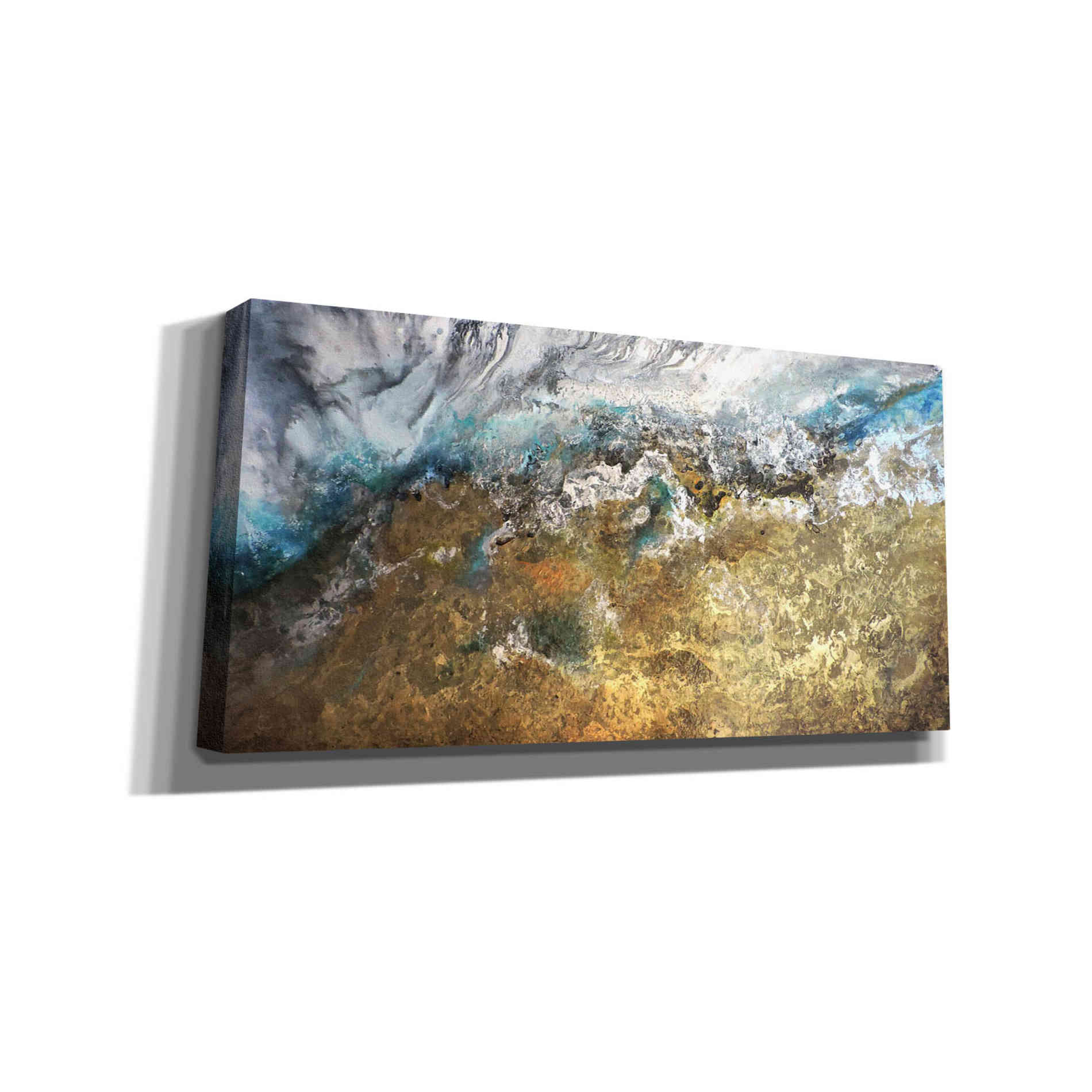 'Metalicos y Texturas II' by Leticia Herrera, Canvas Wall Art