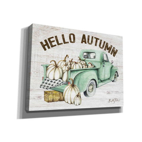Image of 'Hello Autumn Vintage Truck' by Kelley Talent, Canvas Wall Art