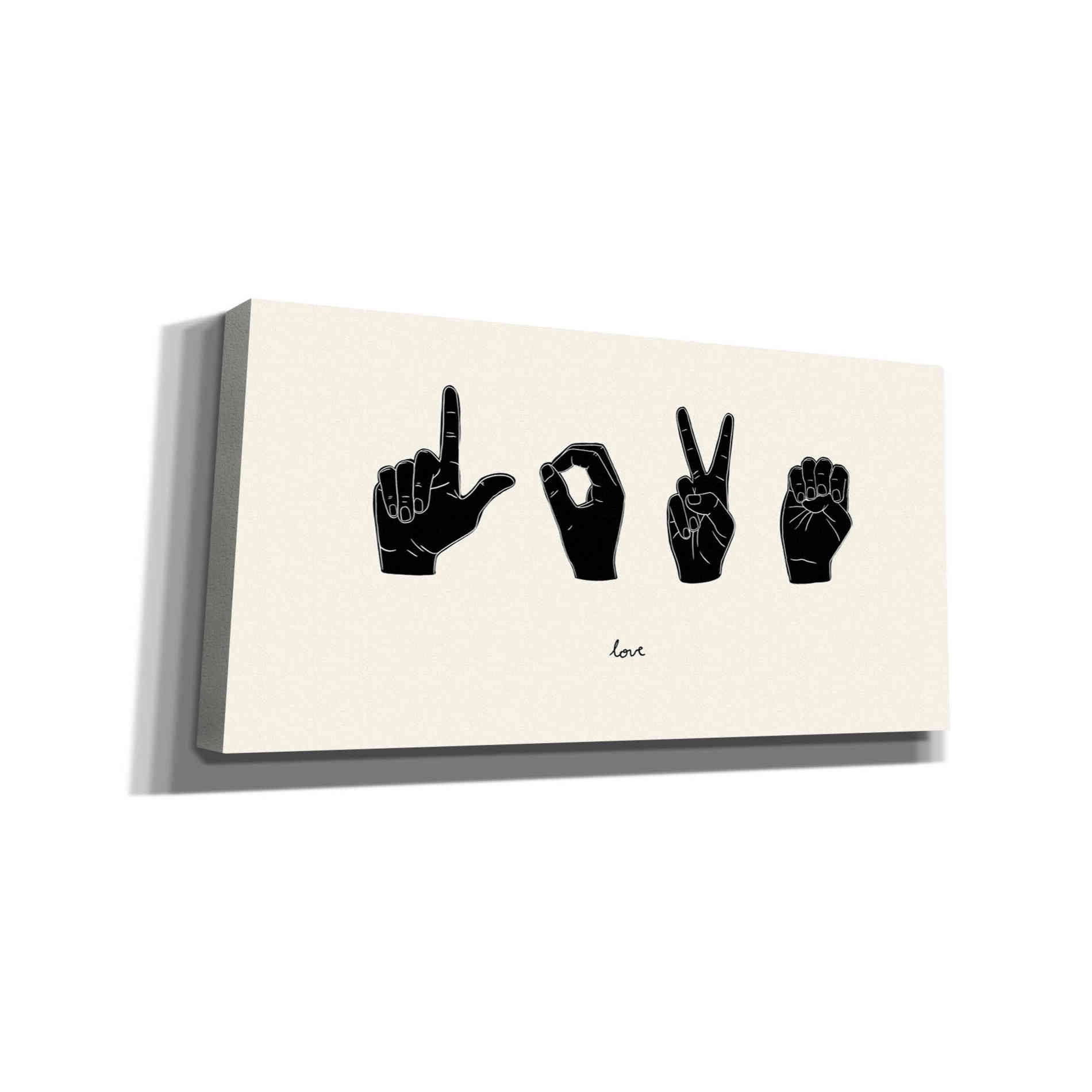 'Sign Language IV' by Emma Scarvey, Canvas Wall Art