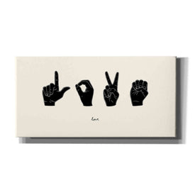 'Sign Language IV' by Emma Scarvey, Canvas Wall Art