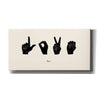 'Sign Language IV' by Emma Scarvey, Canvas Wall Art