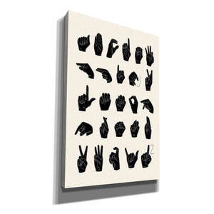 'Sign Language I' by Emma Scarvey, Canvas Wall Art