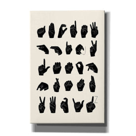 'Sign Language I' by Emma Scarvey, Canvas Wall Art