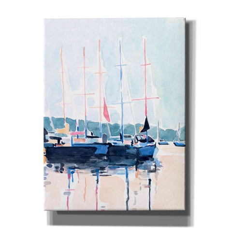 Image of 'Watercolor Boat Club I' by Emma Scarvey, Canvas Wall Art