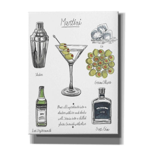 Image of 'Classic Cocktail-Martini' by Naomi McCavitt, Canvas Wall Art