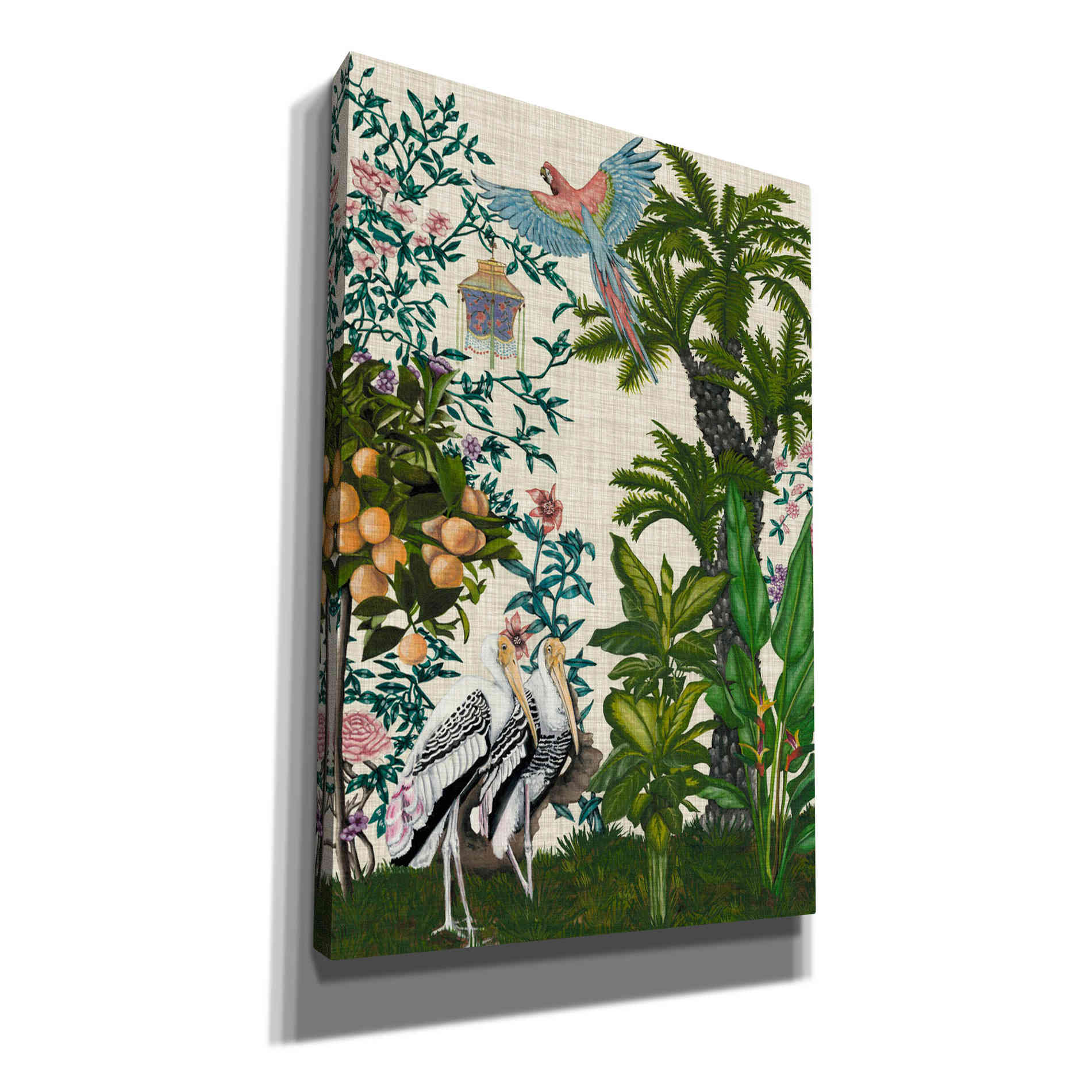 'Paradis Chinoiserie II' by Naomi McCavitt, Canvas Wall Art