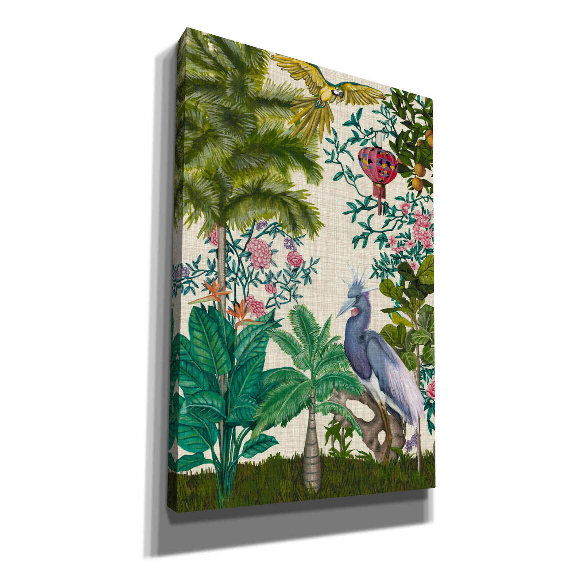 'Paradis Chinoiserie I' by Naomi McCavitt, Canvas Wall Art