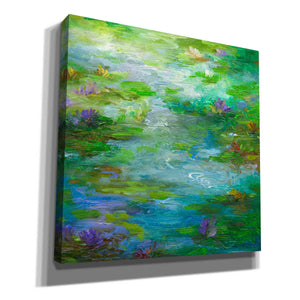 'Water Lily Pond #1' by Sheila Finch, Canvas Wall Art