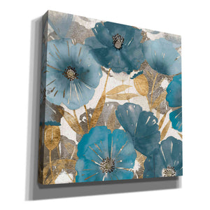 'Blue and Gold Poppies I' by Studio W, Canvas Wall Art