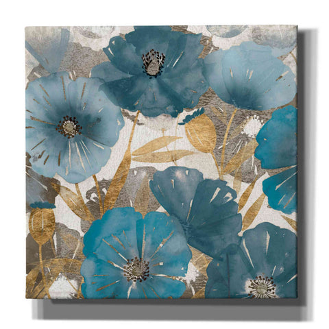 Image of 'Blue and Gold Poppies I' by Studio W, Canvas Wall Art