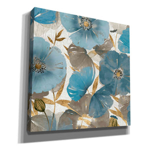 'Blue and Gold Poppies II' by Studio W, Canvas Wall Art