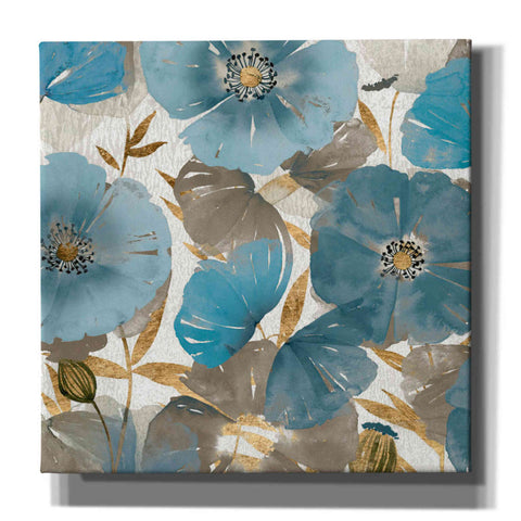 Image of 'Blue and Gold Poppies II' by Studio W, Canvas Wall Art