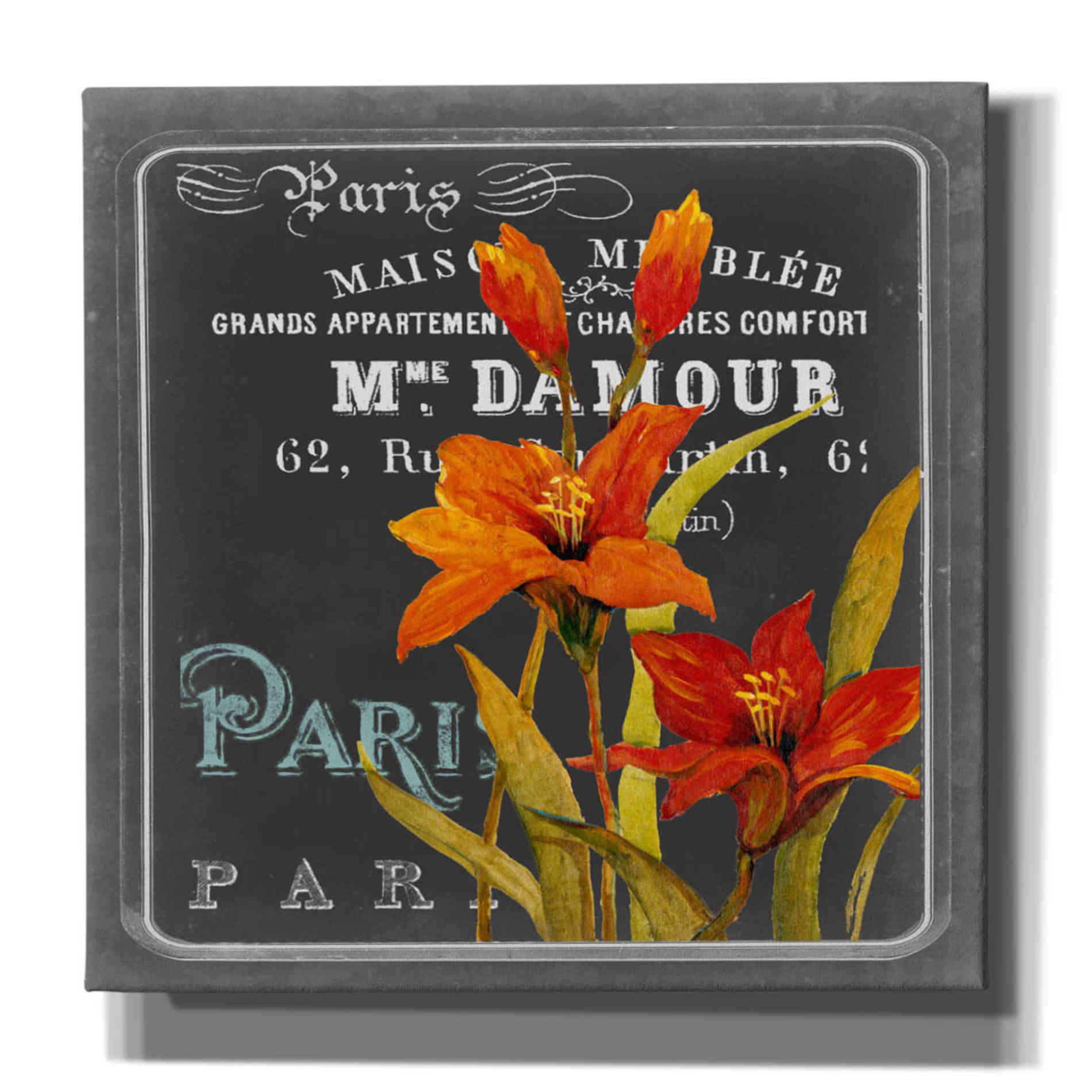 'Chalkboard Paris Collection C' by Studio W, Canvas Wall Art