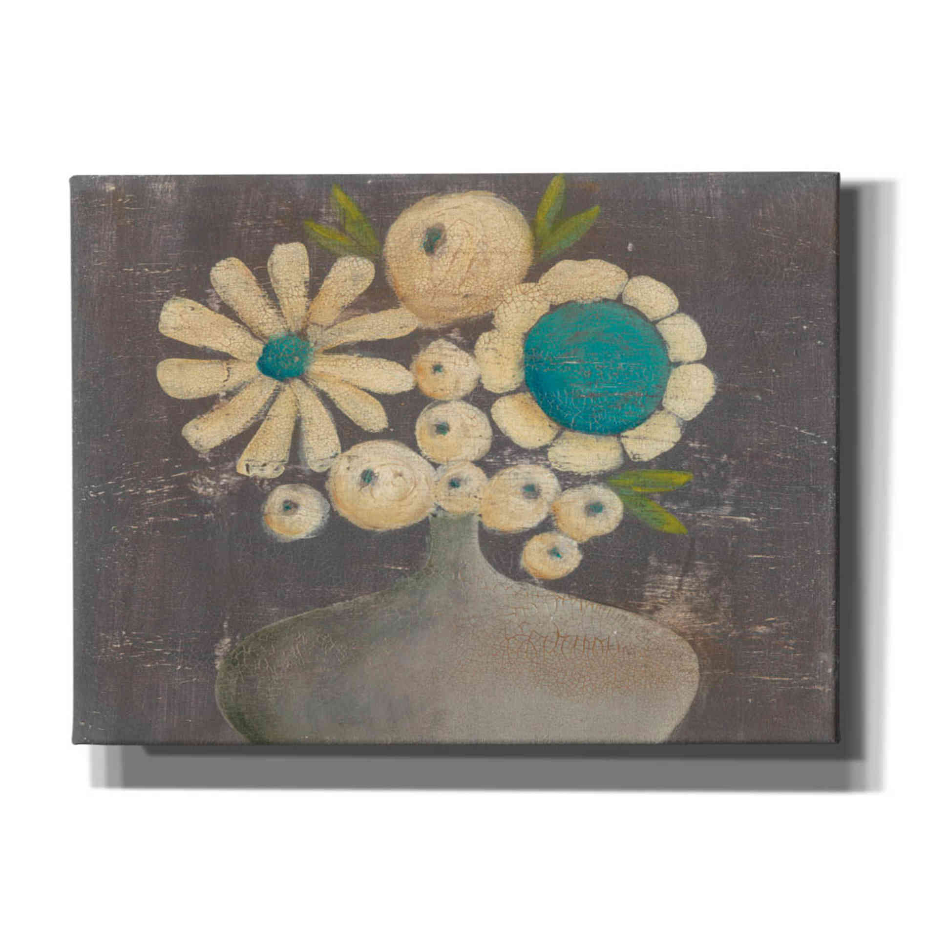 'Crackled Bouquet I' by Sue Jachimiec, Canvas Wall Art