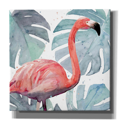 Image of 'Flamingo Splash I' by Annie Warren, Canvas Wall Art