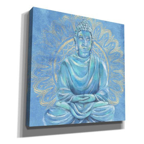 Image of 'Buddha on Blue I' by Annie Warren, Canvas Wall Art