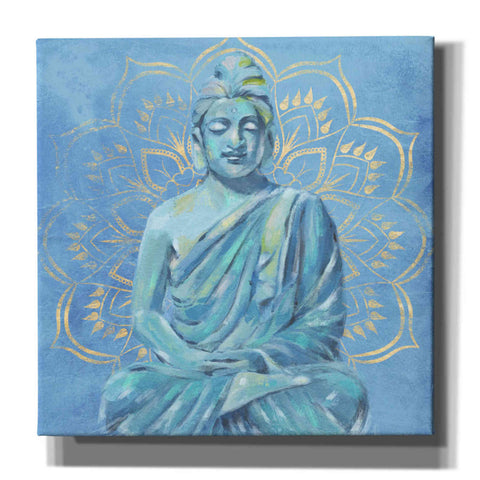 Image of 'Buddha on Blue II' by Annie Warren, Canvas Wall Art