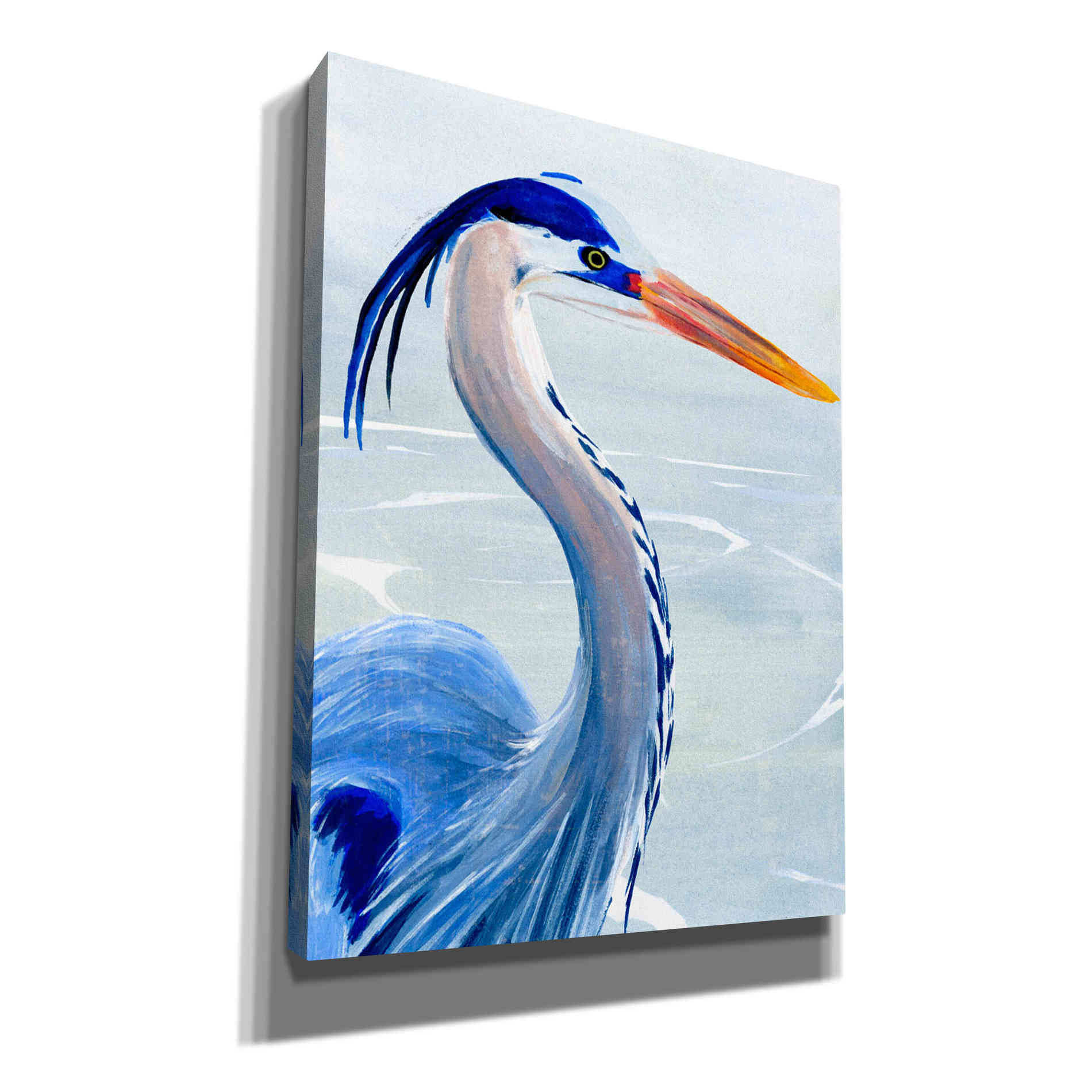'Great Blue III' by Annie Warren, Canvas Wall Art