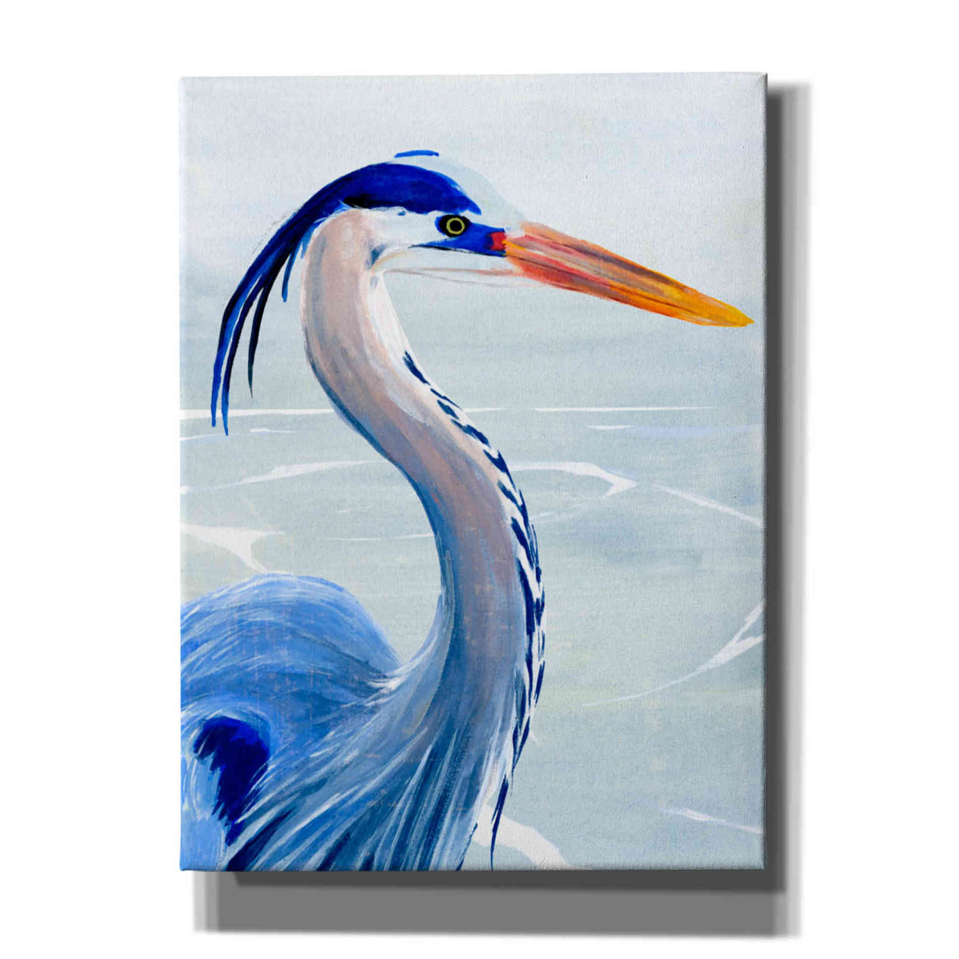 'Great Blue III' by Annie Warren, Canvas Wall Art