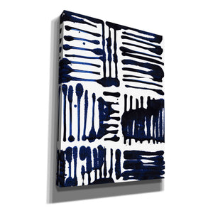 'Indigo Stripes II' by Jodi Fuchs, Canvas Wall Art